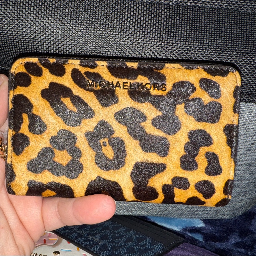 NWT original packaging cheetah print wallet